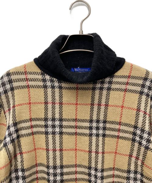 BURBERRY BLUE LABEL（バーバリーロンドンブルーレーベル）BURBERRY BLUE LABEL (バーバリーロンドンブルーレーベル) タートルネックニット ベージュ サイズ:Mの古着・服飾アイテム