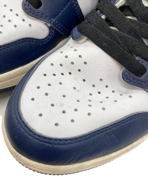 NIKE（ナイキ）NIKE (ナイキ) RETRO HI OG スニーカー　 ホワイト×ネイビー サイズ:26.5の古着・服飾アイテム