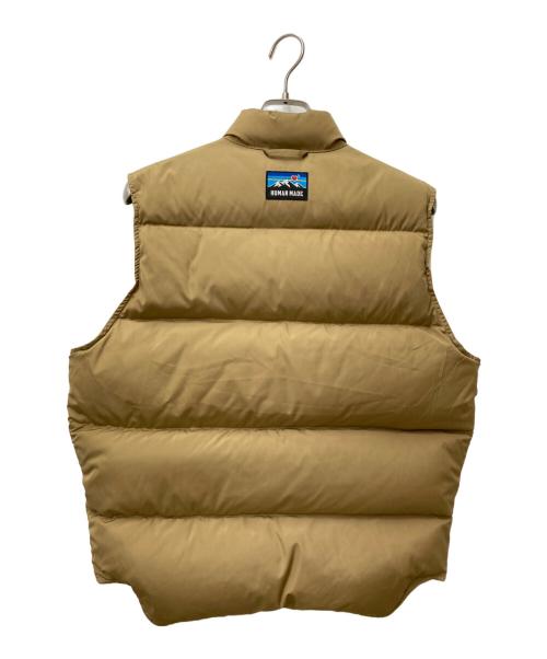 HUMAN MADE（ヒューマンメイド）HUMAN MADE (ヒューマンメイド) REVERSIBLE DOWN VEST ベージュ サイズ:Mの古着・服飾アイテム