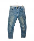 HUMAN MADEヒューマンメイド）の古着「ジョガーデニムパンツ」｜インディゴ