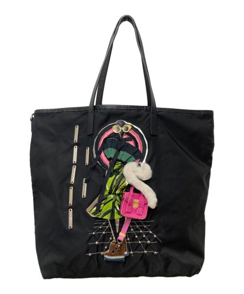 PRADA（プラダ）PRADA (プラダ) ロボットモデルナイロントートバッグ ブラックの古着・服飾アイテム
