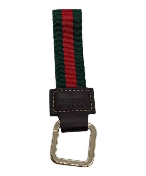 GUCCI（グッチ）GUCCI (グッチ) シェリーラインチャーム グリーン×レッドの古着・服飾アイテム