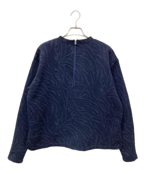 SHIPS（シップス）SHIPS (シップス) ジャカード ジップ デザイン プルオーバー 312-05-0396 ネイビー サイズ:表記なしの古着・服飾アイテム