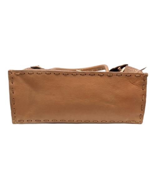 Carving Tribes（カービングトライブス）Carving Tribes (カービングトライブス) ハンドバッグ ブラウンの古着・服飾アイテム