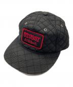 stussyステューシー）の古着「キルティングキャップ」｜ブラック