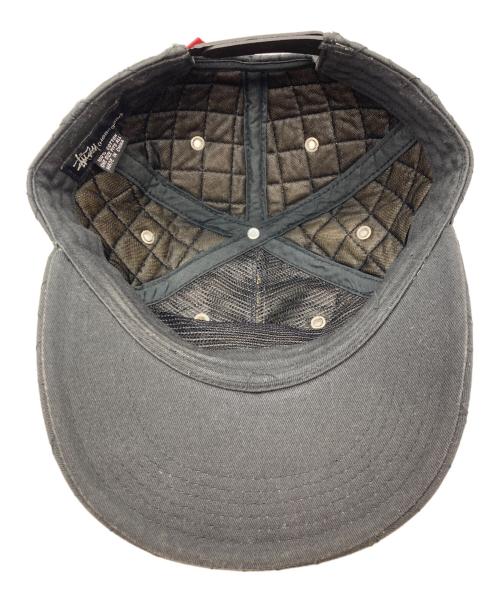 stussy（ステューシー）stussy (ステューシー) キルティングキャップ ブラックの古着・服飾アイテム