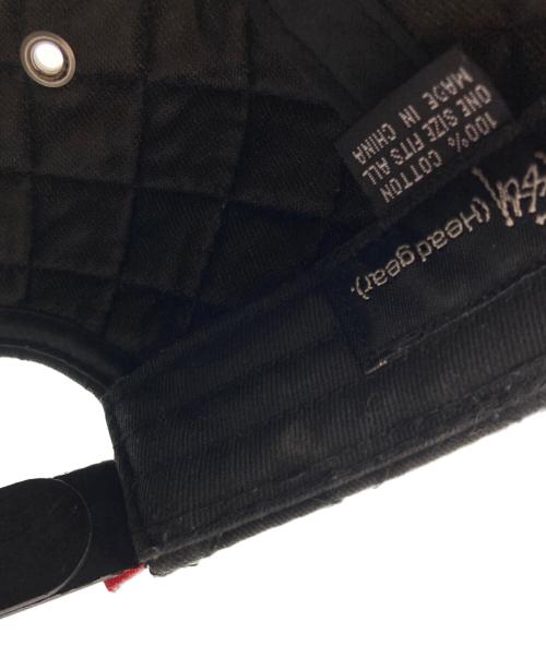 stussy（ステューシー）stussy (ステューシー) キルティングキャップ ブラックの古着・服飾アイテム