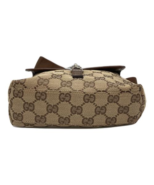 GUCCI（グッチ）GUCCI (グッチ) GGキャンバス ウエストバッグ 92543 ブラウンの古着・服飾アイテム