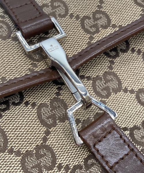 GUCCI（グッチ）GUCCI (グッチ) GGキャンバス ウエストバッグ 92543 ブラウンの古着・服飾アイテム