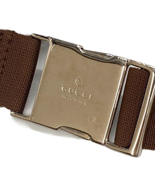 GUCCI（グッチ）GUCCI (グッチ) GGキャンバス ウエストバッグ 92543 ブラウンの古着・服飾アイテム