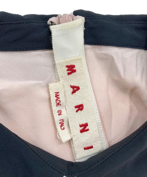 MARNI（マルニ）MARNI (マルニ) 7分丈切替ブラウスワンピース ピンク サイズ:40の古着・服飾アイテム