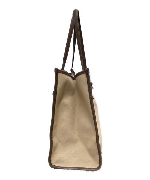 GIANNI CHIARINI（ジャンニ キアリーニ）GIANNI CHIARINI (ジャンニ キアリーニ) キャンバストートバッグ ベージュの古着・服飾アイテム
