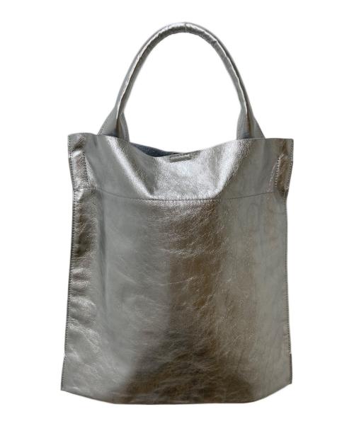 Beaure（ビュレ）Beaure (ビュレ) ワンハンドルトートバッグ シルバーの古着・服飾アイテム
