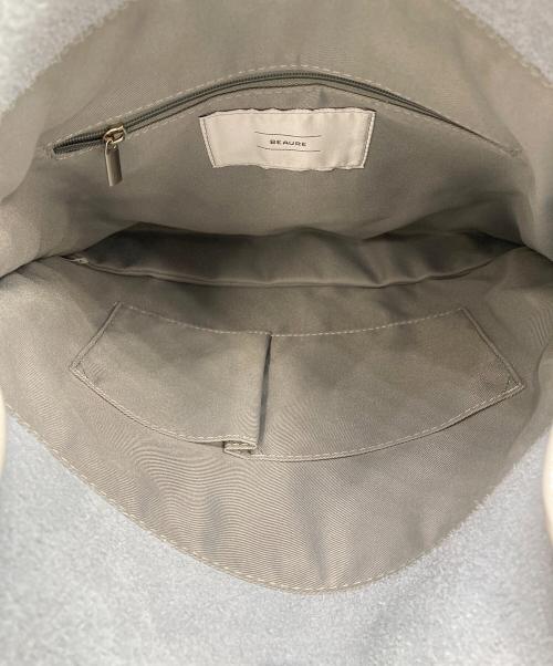 Beaure（ビュレ）Beaure (ビュレ) ワンハンドルトートバッグ シルバーの古着・服飾アイテム