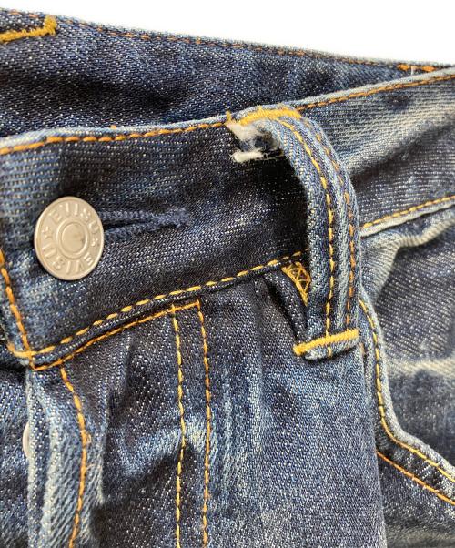 EVISU（エヴィス）EVISU (エヴィス) ダイコックプリント バギーフィットジーンズ　2000 インディゴ サイズ:SIZE 76cm (W30)の古着・服飾アイテム