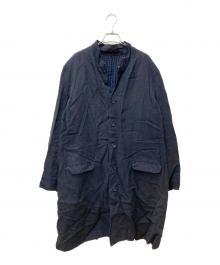 Vlas Blomme（ヴラスブラム）の古着「リネンコート」｜ネイビー