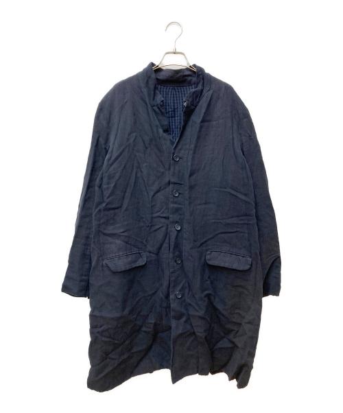 Vlas Blomme（ヴラスブラム）Vlas Blomme (ヴラスブラム) リネンコート ネイビー サイズ:2の古着・服飾アイテム