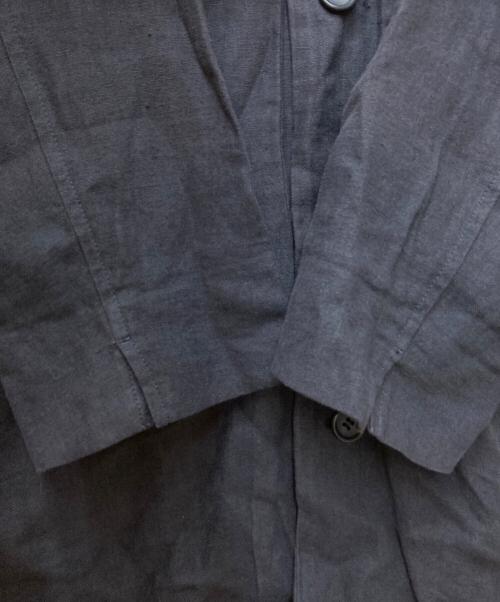 Vlas Blomme（ヴラスブラム）Vlas Blomme (ヴラスブラム) リネンコート ネイビー サイズ:2の古着・服飾アイテム