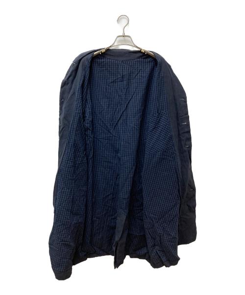 Vlas Blomme（ヴラスブラム）Vlas Blomme (ヴラスブラム) リネンコート ネイビー サイズ:2の古着・服飾アイテム