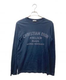 Christian Dior（クリスチャン ディオール）の古着「Atelier Logo L/S Tee 043J611A0589」｜ブラック
