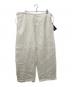 SOSHIOTSUKI（ソウシ オオツキ）の古着「LINEN WASHER JUDO WIDE TROUSERS」｜アイボリー