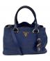 PRADA（プラダ）の古着「2wayハンドバッグ 1BA878」｜ネイビー