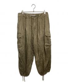 journal standard luxe（ジャーナルスタンダード ラックス）の古着「リネンヘリンカーゴパンツ」｜ブラウン