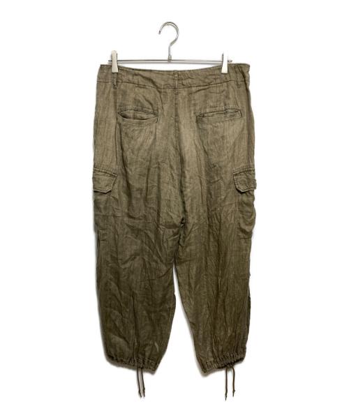 journal standard luxe（ジャーナルスタンダード ラックス）journal standard luxe (ジャーナルスタンダード ラックス) リネンヘリンカーゴパンツ ブラウン サイズ:Freeの古着・服飾アイテム