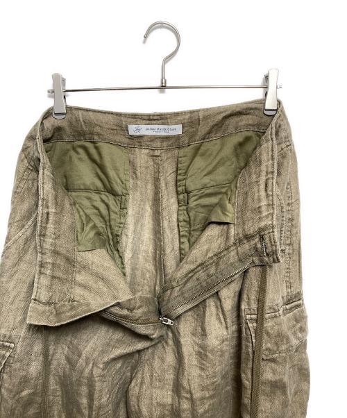 journal standard luxe（ジャーナルスタンダード ラックス）journal standard luxe (ジャーナルスタンダード ラックス) リネンヘリンカーゴパンツ ブラウン サイズ:Freeの古着・服飾アイテム