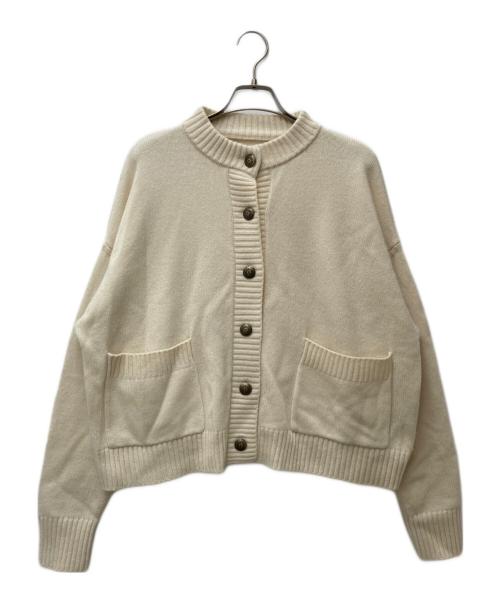 journal standard luxe（ジャーナルスタンダード ラックス）journal standard luxe (ジャーナルスタンダード ラックス) メリノテンジク カーディガン ホワイト サイズ:Freeの古着・服飾アイテム