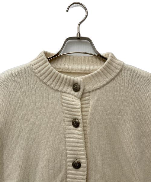journal standard luxe（ジャーナルスタンダード ラックス）journal standard luxe (ジャーナルスタンダード ラックス) メリノテンジク カーディガン ホワイト サイズ:Freeの古着・服飾アイテム