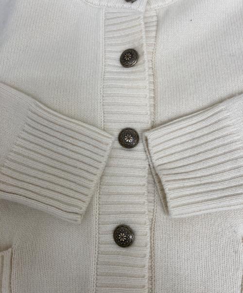 journal standard luxe（ジャーナルスタンダード ラックス）journal standard luxe (ジャーナルスタンダード ラックス) メリノテンジク カーディガン ホワイト サイズ:Freeの古着・服飾アイテム