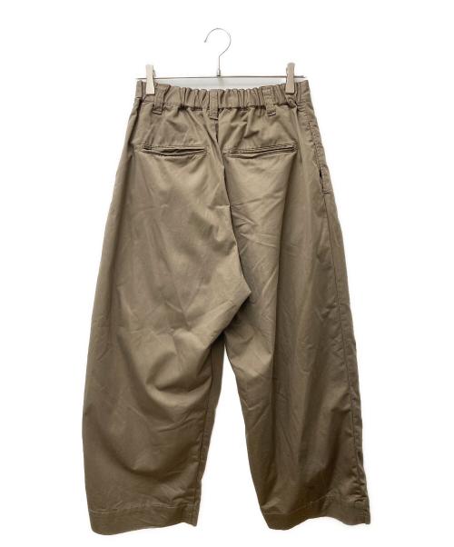 journal standard luxe（ジャーナルスタンダード ラックス）journal standard luxe (ジャーナルスタンダード ラックス) サテンストレッチインボックスパンツ ブラウン サイズ:Sの古着・服飾アイテム
