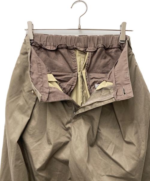 journal standard luxe（ジャーナルスタンダード ラックス）journal standard luxe (ジャーナルスタンダード ラックス) サテンストレッチインボックスパンツ ブラウン サイズ:Sの古着・服飾アイテム