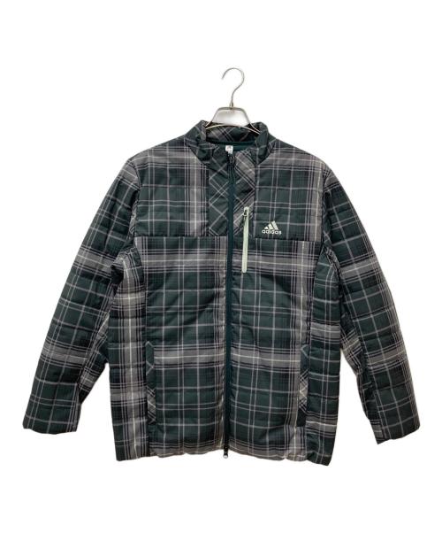 adidas（アディダス）adidas (アディダス) 中綿キルティングジャケット グリーン サイズ:Lの古着・服飾アイテム