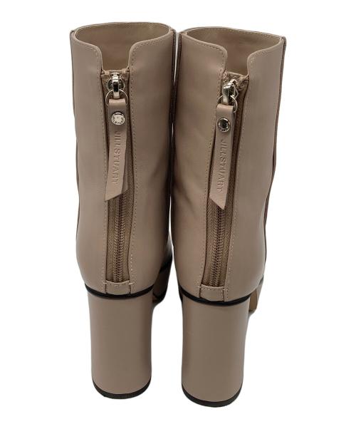 JILLSTUART shoe（ジルスチュアート）JILLSTUART shoe (ジルスチュアート) プラットフォームショートブーツ 6476 ベージュ サイズ:23 1/2の古着・服飾アイテム