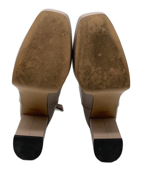 JILLSTUART shoe（ジルスチュアート）JILLSTUART shoe (ジルスチュアート) プラットフォームショートブーツ 6476 ベージュ サイズ:23 1/2の古着・服飾アイテム