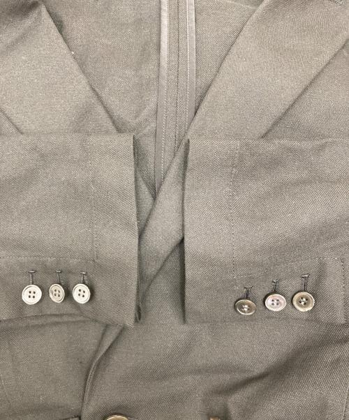 DRESSTERIOR（ドレステリア）DRESSTERIOR (ドレステリア) リネンミックスダブルジャケット ブラック サイズ:36の古着・服飾アイテム