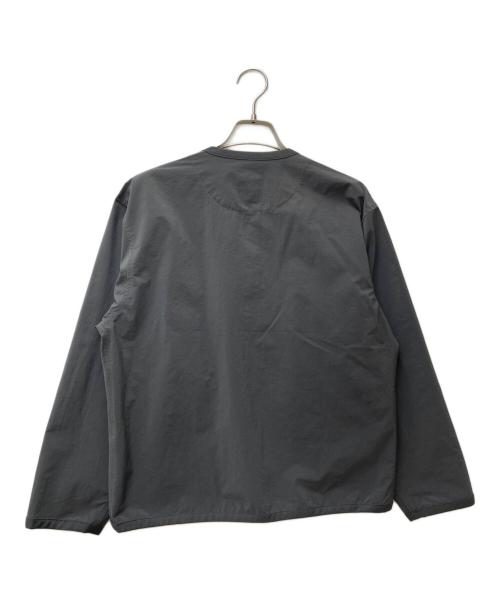 DANTON（ダントン）DANTON (ダントン) ポリエステルダブルクロスシャツカーディガン グレー サイズ:38の古着・服飾アイテム