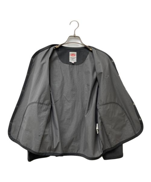 DANTON（ダントン）DANTON (ダントン) ポリエステルダブルクロスシャツカーディガン グレー サイズ:38の古着・服飾アイテム