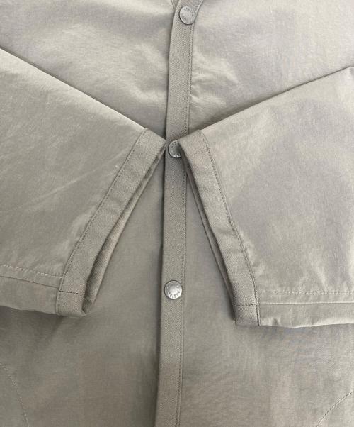 DANTON（ダントン）DANTON (ダントン) ポリエステルダブルクロスシャツカーディガン グレー サイズ:38の古着・服飾アイテム