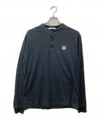 STONE ISLANDストーンアイランド）の古着「ヘンリーネックカットソー　721522157」｜ネイビー