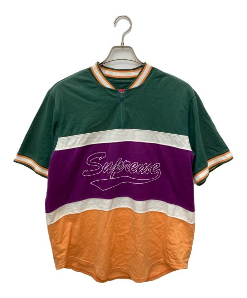 SUPREME（シュプリーム）SUPREME (シュプリーム) Half Zip S/S Baseball Top マルチカラー サイズ:Mの古着・服飾アイテム