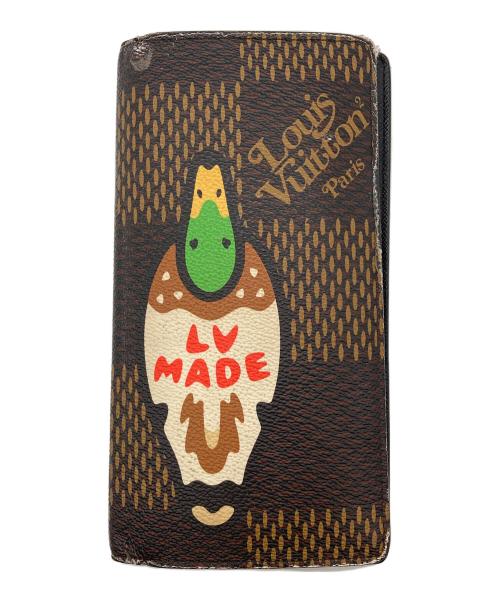LOUIS VUITTON（ルイ ヴィトン）LOUIS VUITTON (ルイ ヴィトン) ダミエジャイアント ポルトフォイユ ブラザ  財布 N60393 ブラウンの古着・服飾アイテム