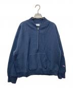 Champion×FRAMeWORKチャンピオン×フレームワーク）の古着「ハーフジップスウェット CWSW033」｜ネイビー