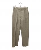 FRAMeWORKフレームワーク）の古着「強撚Wストレートパンツ 23030220320020」｜ベージュ