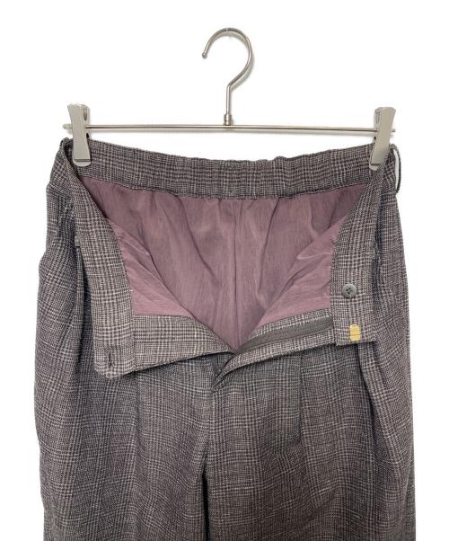 Spick and Span（スピック＆スパン）Spick and Span (スピック＆スパン) リネンライクカラミパンツ ブラウン サイズ:40の古着・服飾アイテム