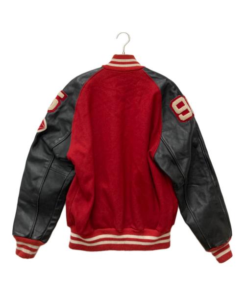 SPORTING GOODS（スポーティング グッド）SPORTING GOODS (スポーティング グッド) 切替ワッペンスタジャン レッド サイズ:42の古着・服飾アイテム