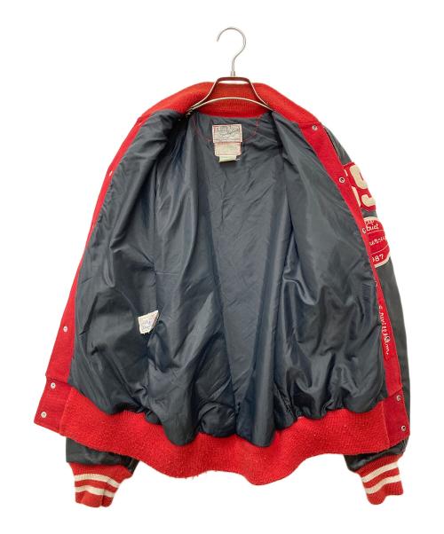 SPORTING GOODS（スポーティング グッド）SPORTING GOODS (スポーティング グッド) 切替ワッペンスタジャン レッド サイズ:42の古着・服飾アイテム