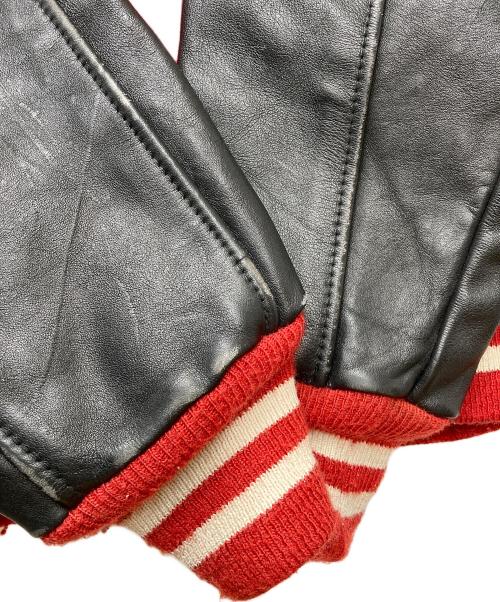 SPORTING GOODS（スポーティング グッド）SPORTING GOODS (スポーティング グッド) 切替ワッペンスタジャン レッド サイズ:42の古着・服飾アイテム